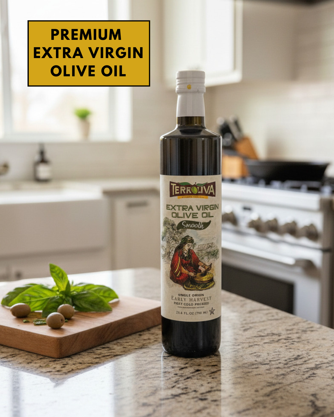 SMOOTH EXTRA VIRGIN OLIVE OIL 25.4 OZ (750 ML)
